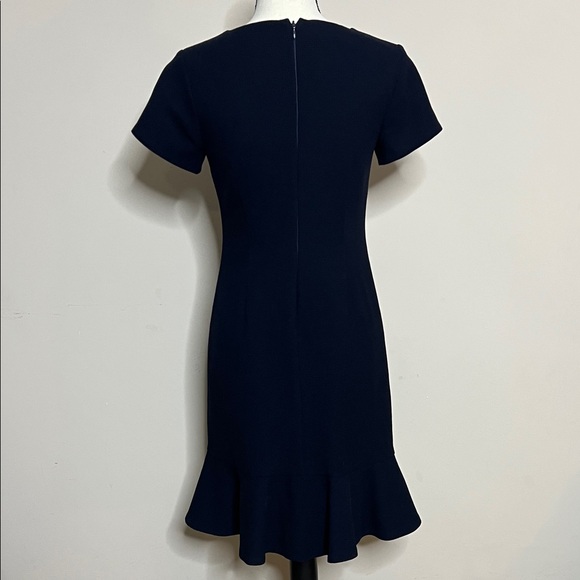 🔵🅿️🌀Vintage Talbots Elegant Navy Blue Dress - Picture 10 of 12